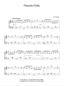 page one of Pizzicato Polka (from Sylvia) (Easy Piano)