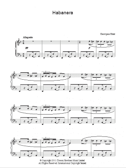 page one of Habanera (Easy Piano)