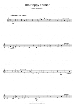 page one of The Happy Farmer (Flute Solo)