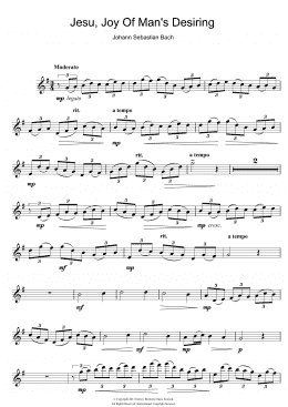 page one of Jesu, Joy Of Man's Desiring (Flute Solo)