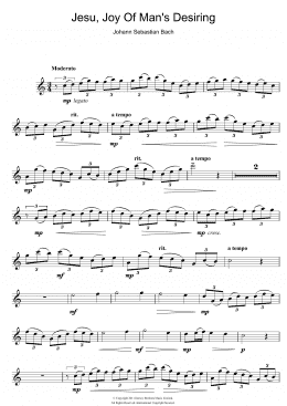 page one of Jesu, Joy Of Man's Desiring (Alto Sax Solo)