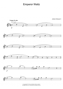 page one of Emperor Waltz (Alto Sax Solo)