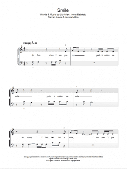 page one of Smile (Easy Piano)