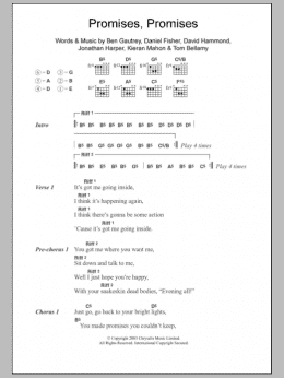 page one of Promises Promises (Guitar Chords/Lyrics)