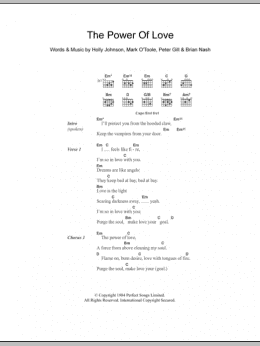 page one of The Power Of Love (Guitar Chords/Lyrics)