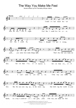 The Way You Make Me Feel (Flute Solo) - Print Sheet Music Now