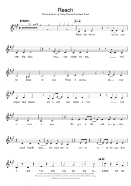 page one of Reach (Clarinet Solo)