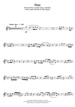 page one of Rise (Alto Sax Solo)