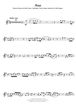 page one of Rise (Flute Solo)