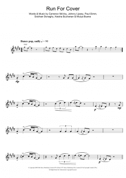 page one of Run For Cover (Alto Sax Solo)