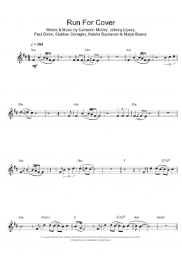 page one of Run For Cover (Clarinet Solo)