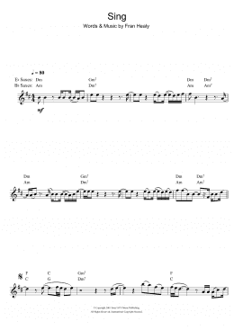 page one of Sing (Alto Sax Solo)