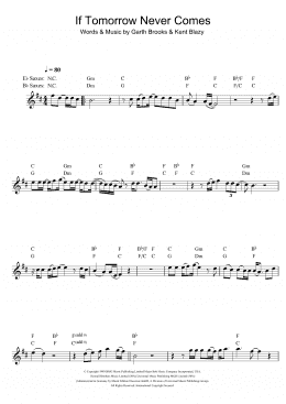 page one of If Tomorrow Never Comes (Alto Sax Solo)