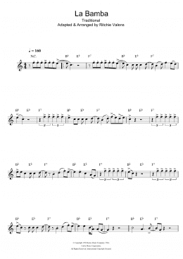 page one of La Bamba (Clarinet Solo)