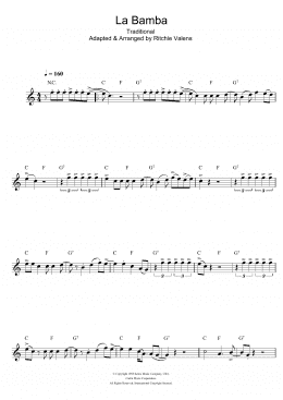 page one of La Bamba (Flute Solo)