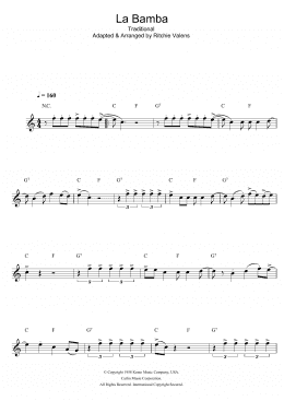 page one of La Bamba (Alto Sax Solo)