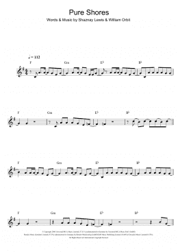 page one of Pure Shores (Clarinet Solo)