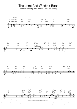 page one of The Long And Winding Road (Alto Sax Solo)