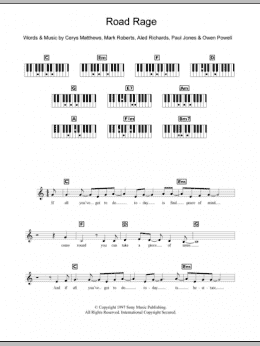 page one of Road Rage (Piano Chords/Lyrics)