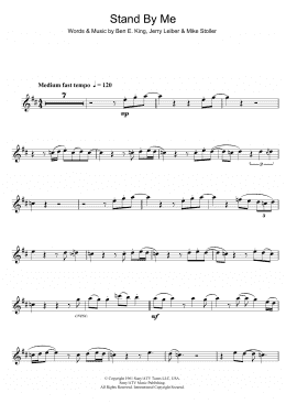 page one of Stand By Me (Clarinet Solo)