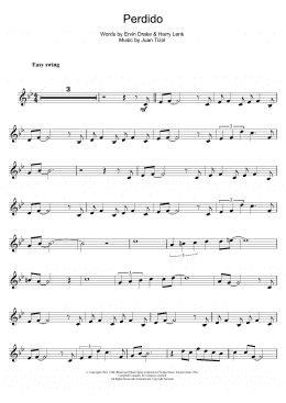 page one of Perdido (Tenor Sax Solo)