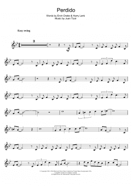 page one of Perdido (Trumpet Solo)