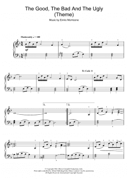 page one of The Good, The Bad And The Ugly (Theme) (Easy Piano)