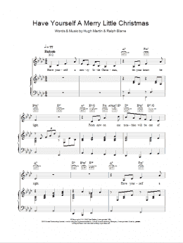 page one of Have Yourself A Merry Little Christmas (Piano, Vocal & Guitar Chords)