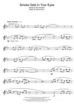 page one of Smoke Gets In Your Eyes (Tenor Sax Solo)