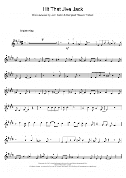 page one of Hit That Jive Jack (Alto Sax Solo)