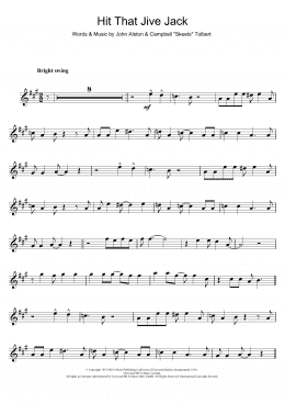 page one of Hit That Jive Jack (Trumpet Solo)