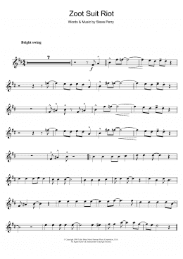 page one of Zoot Suit Riot (Tenor Sax Solo)