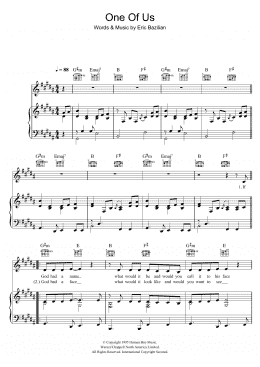 page one of One Of Us (Piano, Vocal & Guitar Chords)