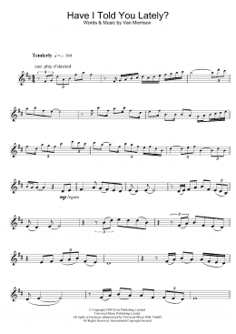 page one of Have I Told You Lately (Alto Sax Solo)