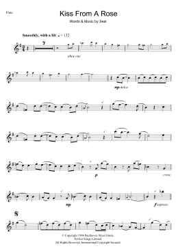 page one of Kiss From A Rose (Flute Solo)