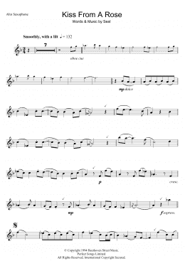 page one of Kiss From A Rose (Alto Sax Solo)