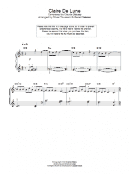 page one of Clair de Lune (Easy Piano)