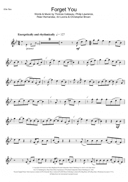 page one of Forget You (Alto Sax Solo)