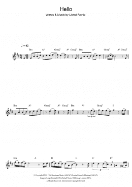 page one of Hello (Flute Solo)