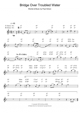 page one of Bridge Over Troubled Water (Alto Sax Solo)