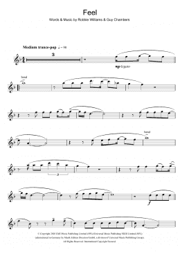 page one of Feel (Flute Solo)