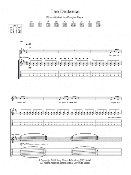 page one of The Distance (Guitar Tab)