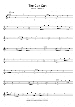 page one of The Can Can (Flute Solo)