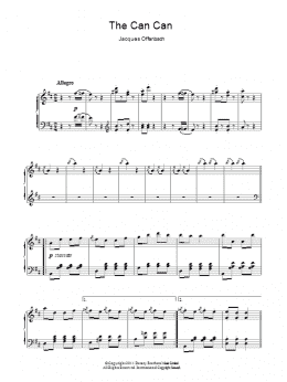 page one of Can Can (Piano Solo)