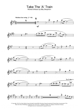 page one of Take The 'A' Train (Alto Sax Solo)