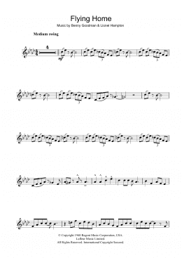 page one of Flying Home (Tenor Sax Solo)