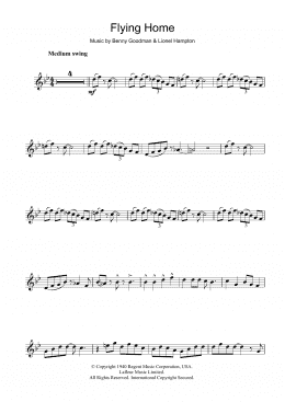 page one of Flying Home (Trumpet Solo)