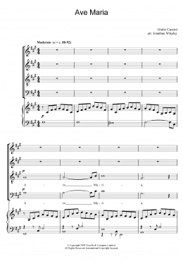 page one of Ave Maria (arr. Jonathan Wikeley) (SATB Choir)