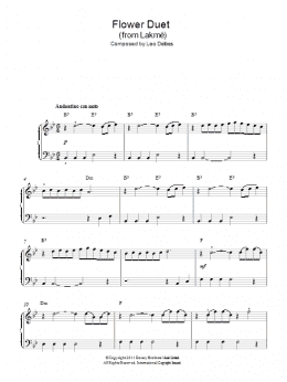 page one of Flower Duet (Easy Piano)