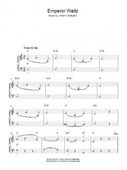 page one of Emperor Waltz (Easy Piano)